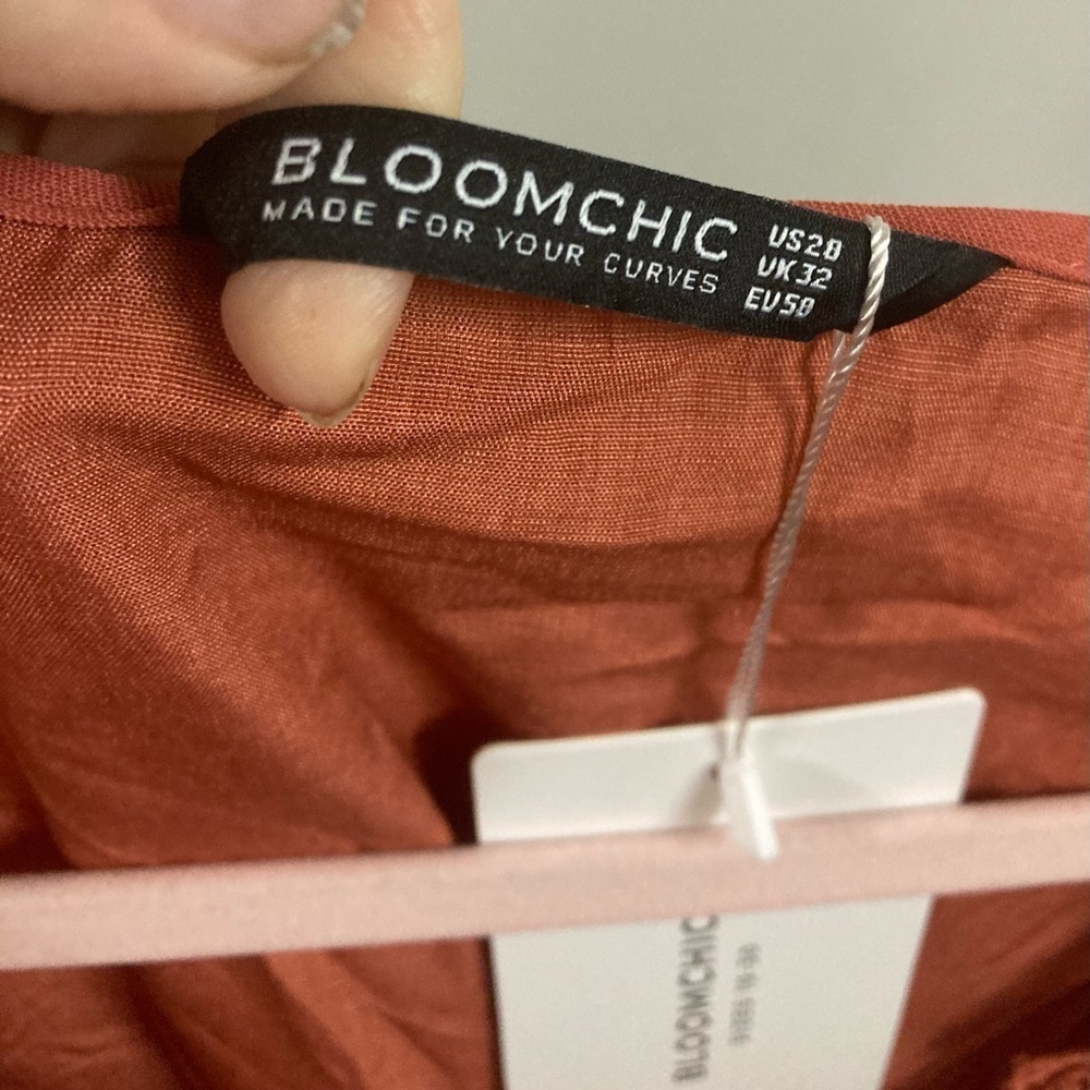 Bloomchic midi length dress rust color - Picture 3 of 3